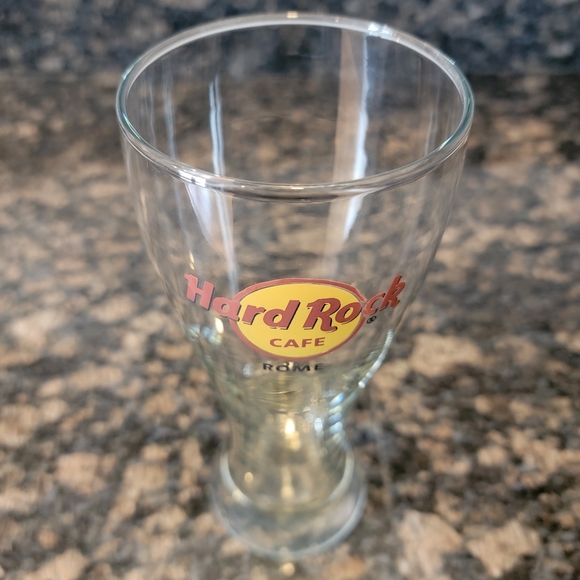 Hard Rock Cafe Two Pilsner Beer Glasses "Amsterdam" - Picture 2 of 6